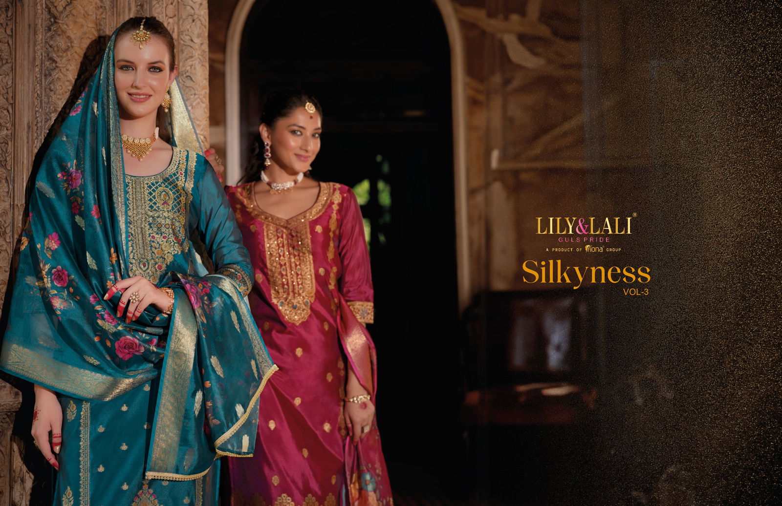 Silkyness Vol 3 By Lily And Lali Jacquard Designer Kurti With Bottom Dupatta Wholesale Price In Surat
